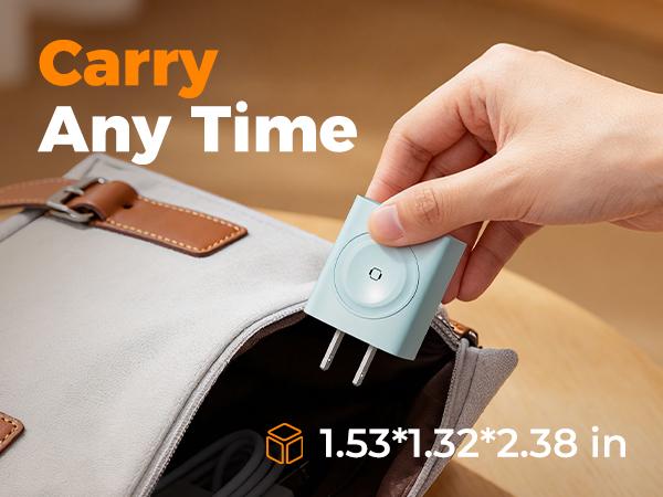 Charging Blocks for Apple Watch, 3-in-1 PD 20W USB C Charger Block with Built-in Wireless Watch Charging, Dual Ports Wall Charger Compatible with iPhone,iWatch