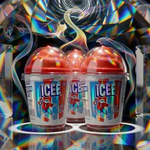 ICEE Scented Squishy Cup 3-Pack Bundle - Red - Best Value Fidget Toy Set