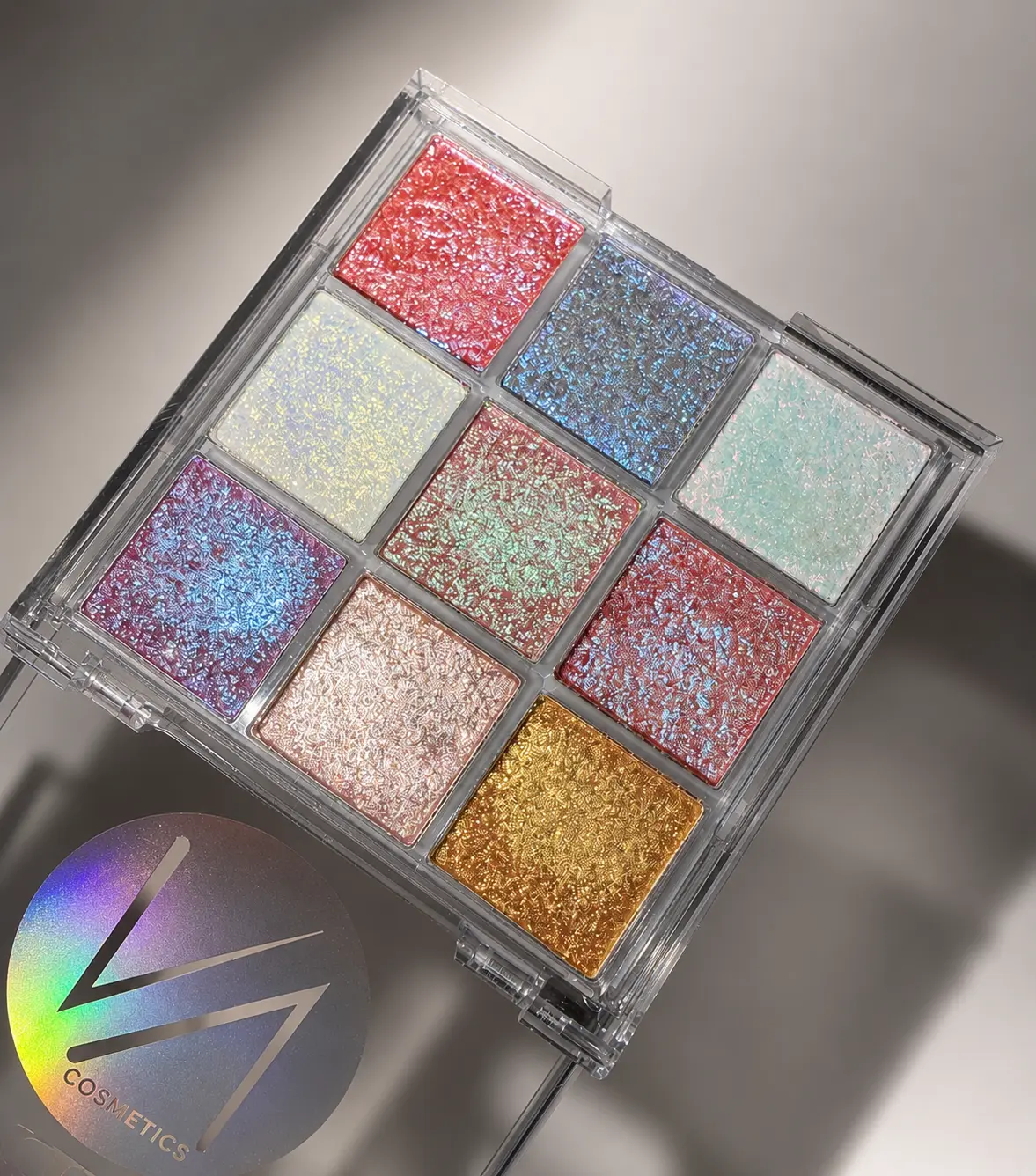 NABA Loto Eyeshadow Pigment Palette Multichrome Vibrant Makeup Iridescent Shimmer