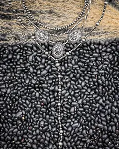 Briarwick Four Strand Concho Lariat Necklace Set