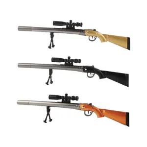 Creative Plastic Rifle Shape Gel Pens, Aesthetic Pens, Weapon Design Writing Tools, Gift Toy Stationery, Refills, 0.38mm