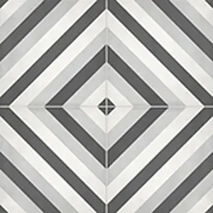 8 X 8 In Form Ice Diamond Matte Pressed Glazed Porcelain Tile