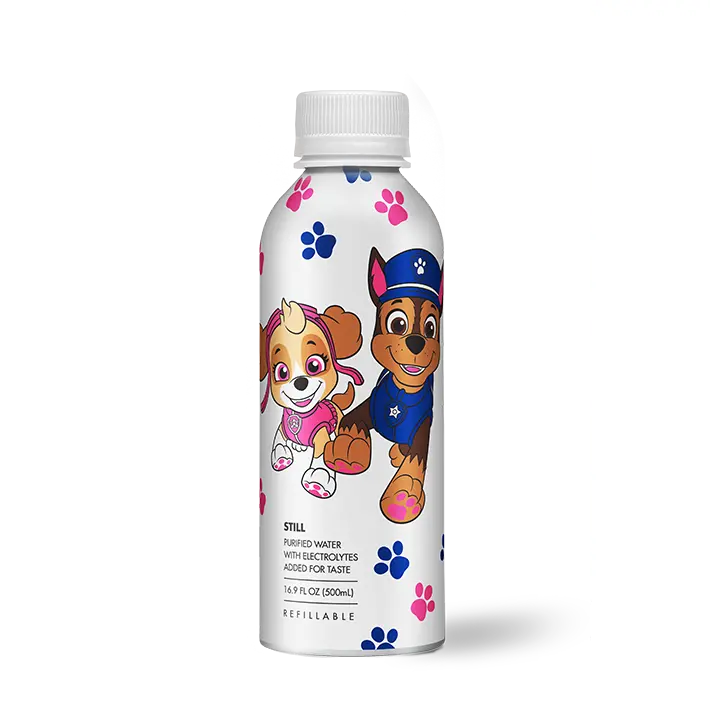 paw patrol bottled water