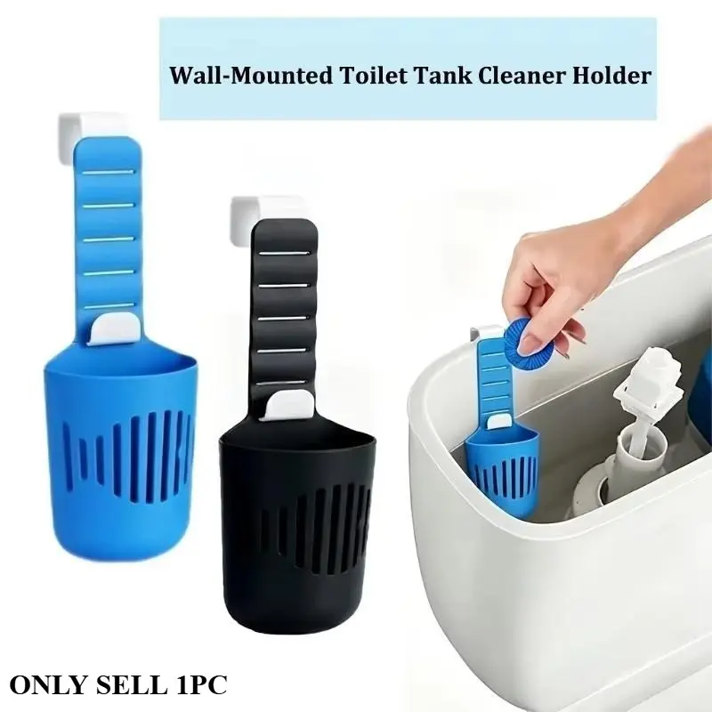 Silicone Toilet Tank Cleaner Basket, Hanging Adjustable Tablet Holder, Slow Release, No Rust, Easy Install, Bathroom Restroom Cleaning Accessories