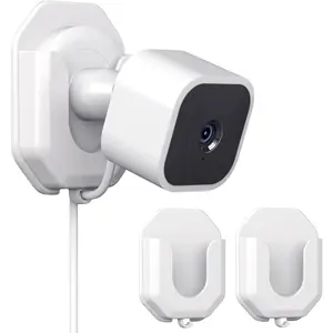 Blink Mini/Mini 2 No Drill Mount Bracket Compatible with Ring Indoor Cam (2nd Gen)/Blink Mini/Mini 2 /Blink Outdoor 4 Camera Adhesive Wall Mount(2Pack)