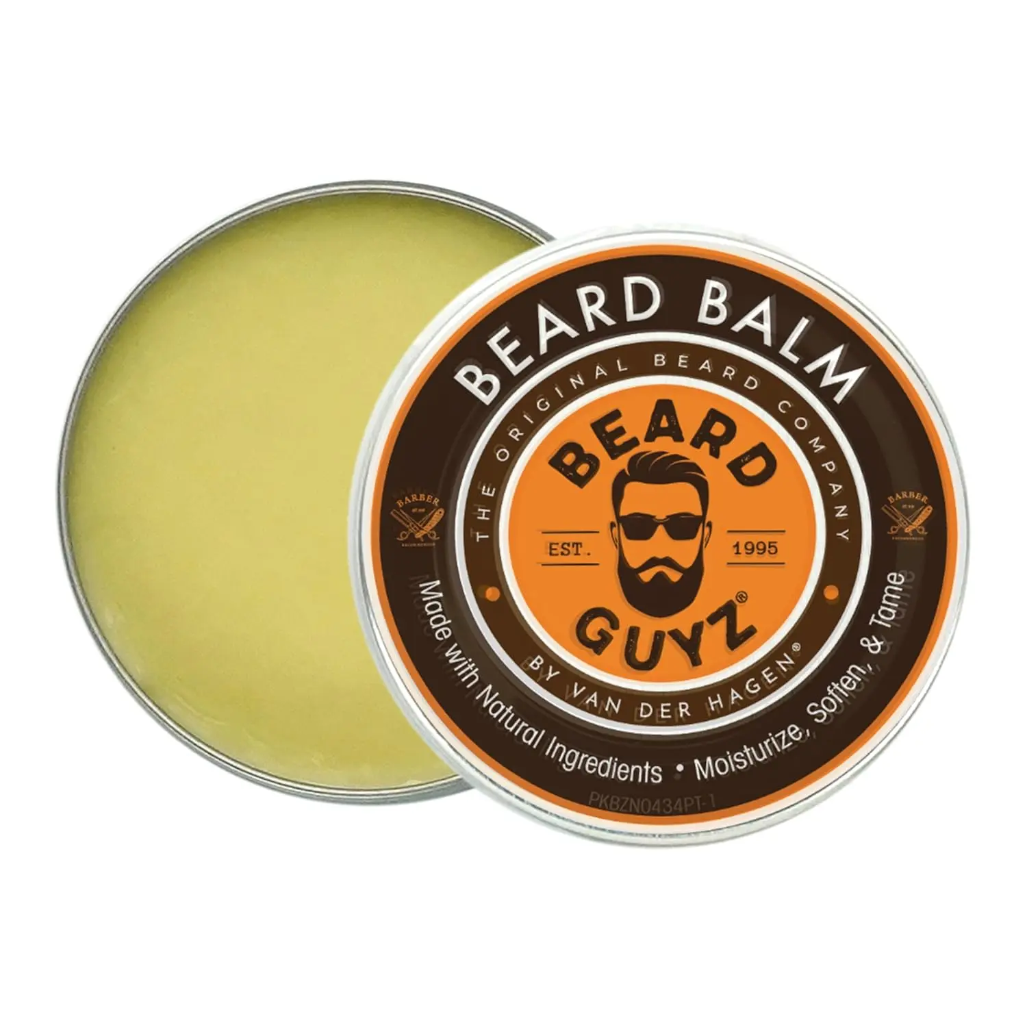 Beard Guyz Coconut Blend Daily Hair Care Balm - Men's Moisturizer, Conditioner and Styler, Softens and Tames Facial Hair, 3 oz