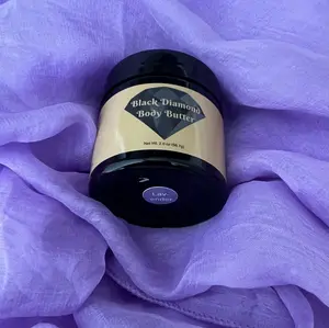 Black Diamond Body Butter Lavender 2 oz Cream Formula for Skin Care and Comfort with Luxurious Experience and Soothing Lavender Scent
