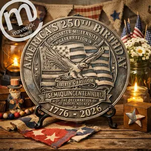 America 250th Birthday Commemorative Medallion
