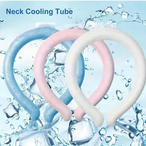 2 Pc Cooling Neck Wraps, Neck Cooling Tube Reusable Ice Neck Coolers For Hot Weather - Wearable Ice Collar Keep Cool In The Heat, Body Cooling Products For Indoor/Outdoor Lightweight Unisex