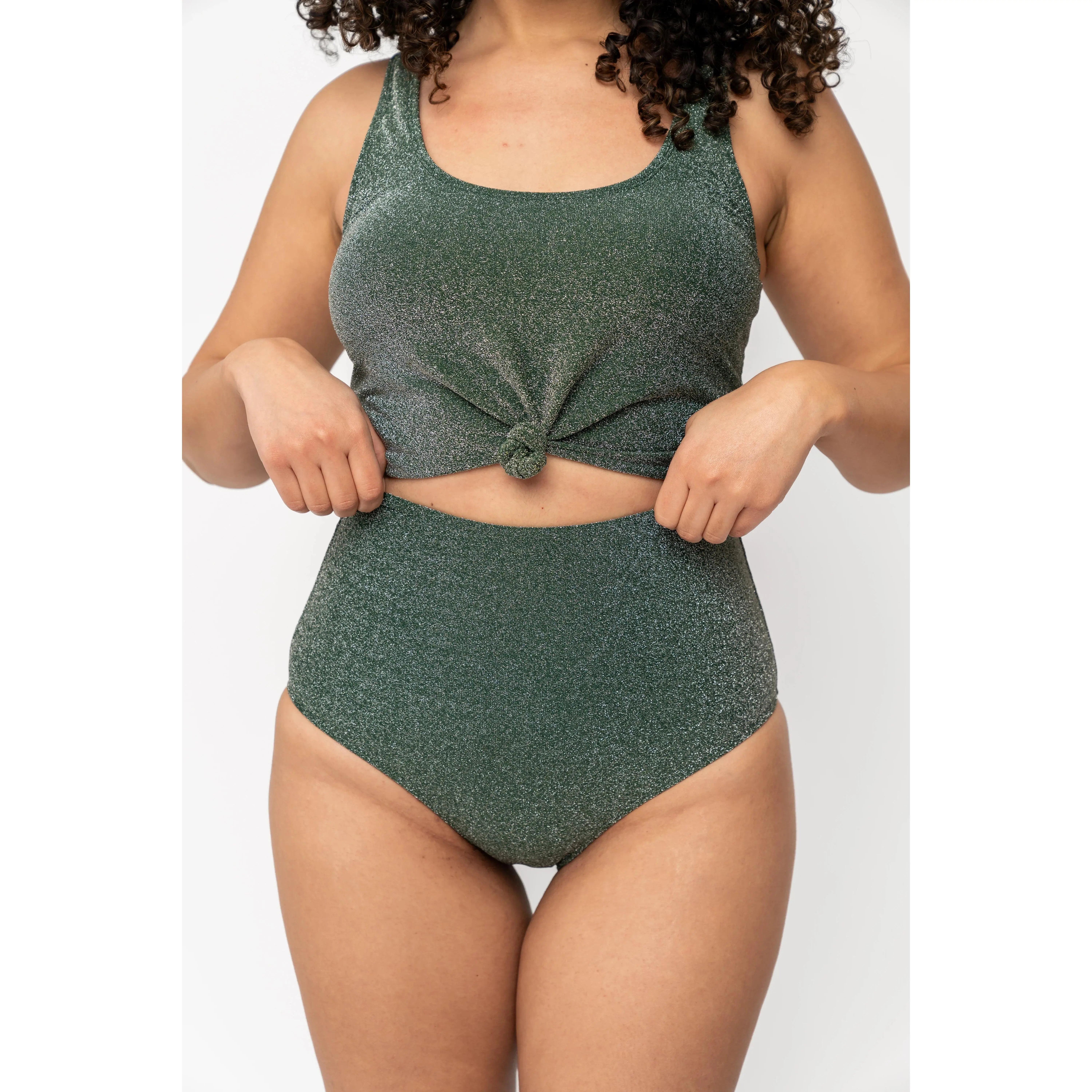 Wave Bottom | Emerald Shimmer - Bottom Only