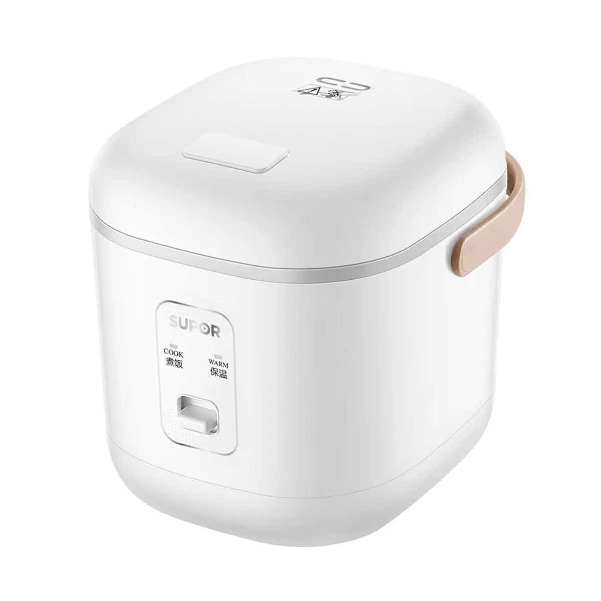 SUPOR Mini Rice Cooker 1.2L, Small Portable Rice Cooker for 1-2 People, Lightweight Home Use, SF12HP36US