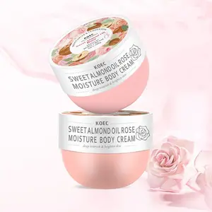 Rose & Almond Oil Body Moisturizer, Moisturizing Body Cream, Body Care Product for Women & Girls