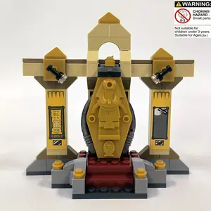 110pcs Movie Series Mummy Museum Mystery Egyptian Headwear Hidden Gem Building Block Set Compatible Model Kit