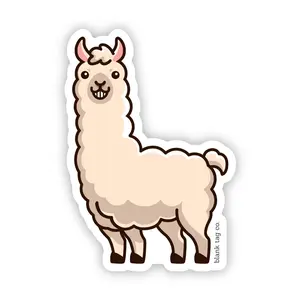 Blank Tag Co.® Llama Waterproof Sticker
