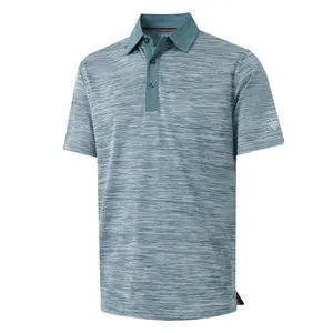 MAELREG Golf Shirts for Men Dry Fit Short Sleeve Casual Performance Moisture Wicking Heather Pique Collared Polo Menswear Top