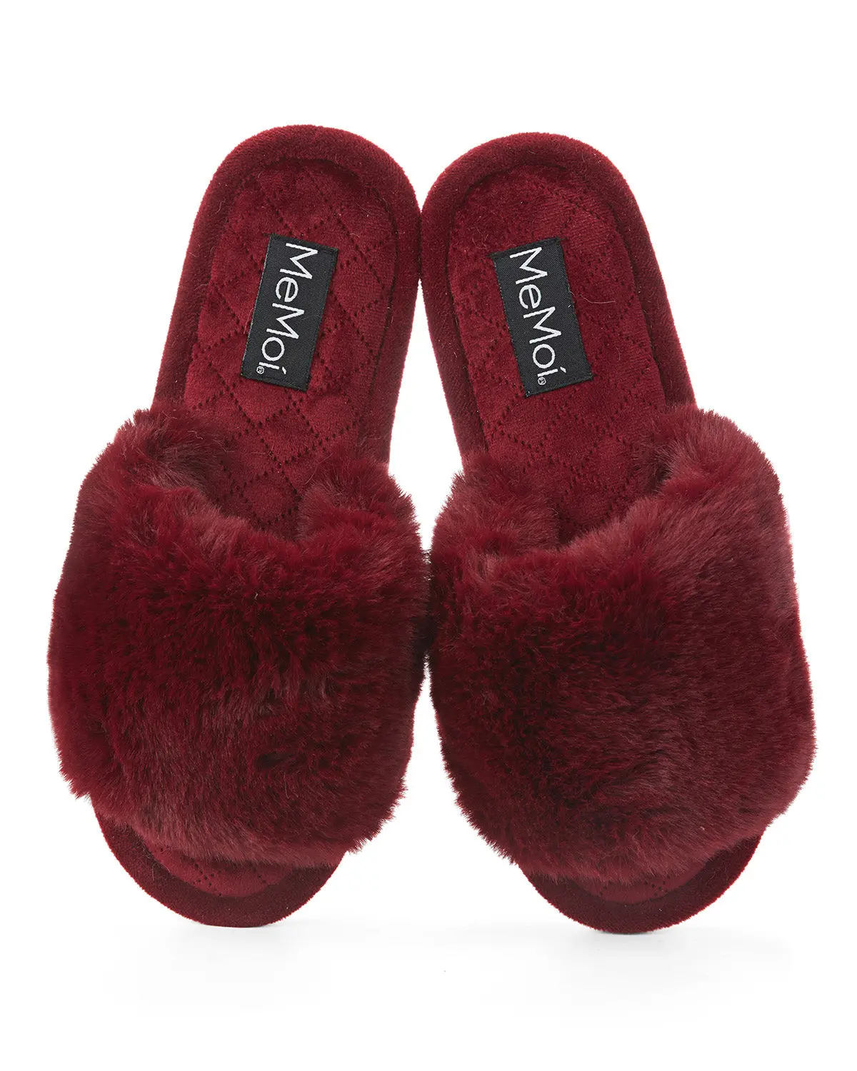 The Bette Plush Open-Toe Slipper