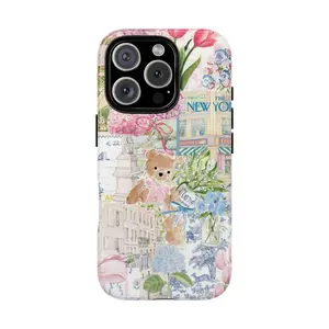 Coquette Spring Collage Phone Case, Coquette Phone Case, Collage Phone Case - Case for iP 8, X, 11, 12, 13, 14, 15, 16