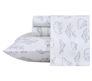 Eddie Bauer Smokey Bear Camp Grey Twin Sheet Set