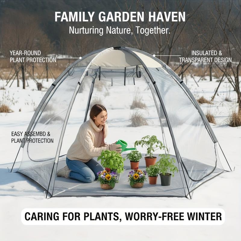 Large Pop-Up Bubble Tent with Screen Room | Plant Protection Cultivation Tents, Sports Tents for Cold Weather, Outdoor Clean Camping Tents, Suitable for Plant Cultivation, for cold Protection, Event Viewing, Hiking, Fishing, Camping, Sealed Floors