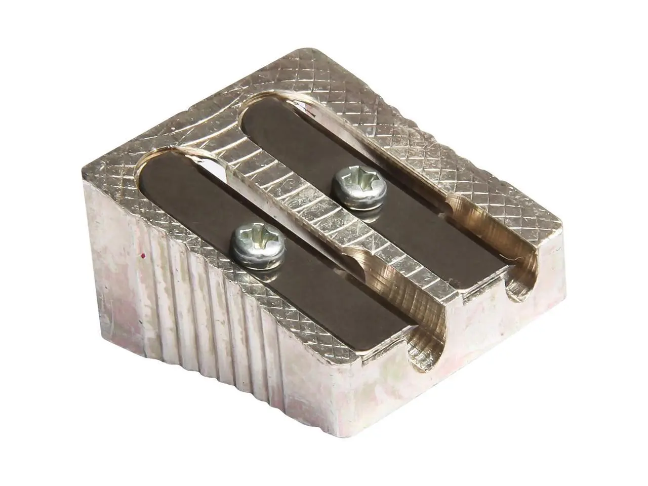 Baumgartens BAUMR2110 Dual Sharpener- 1in.- Metal- Silver Baumgartens BAUMR2110 Dual Sharpener- 1in.- Metal- Silver