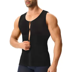 Eleady Compression Shirt Men - Mesh Mens Shapewear Tank Tops Waist Trainer Sleeveless Body Shaper