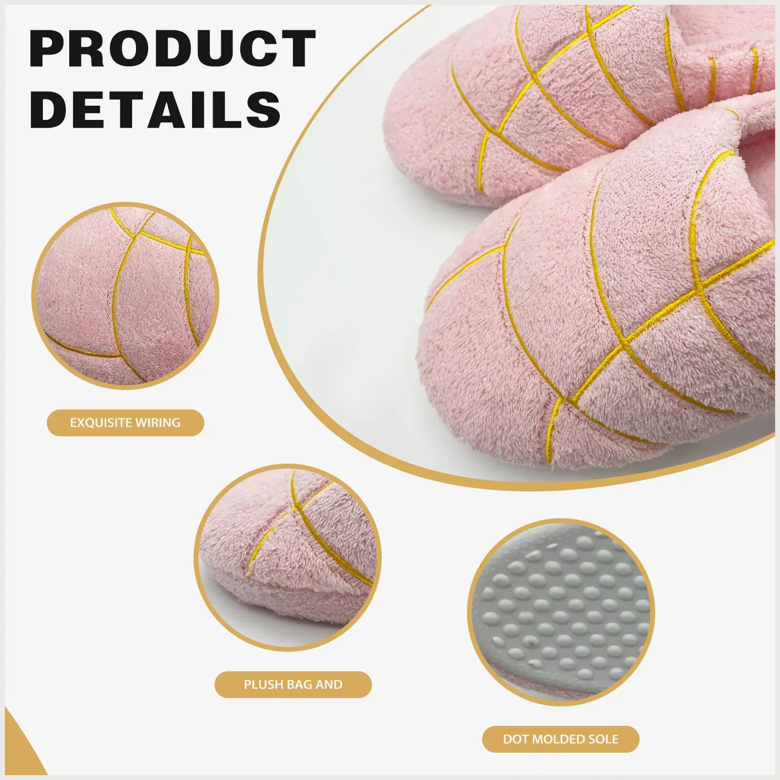 Concha House Classic Slippers for Women Men Soft Cozy Warm Slippers Plush Warm Home Footware Shoes