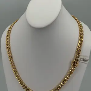 Cuban link semi Solid men chain  Male Female