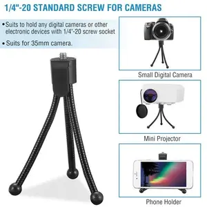 Tripod Stand For Camera Mini Projector Flexible Tripod Holder
