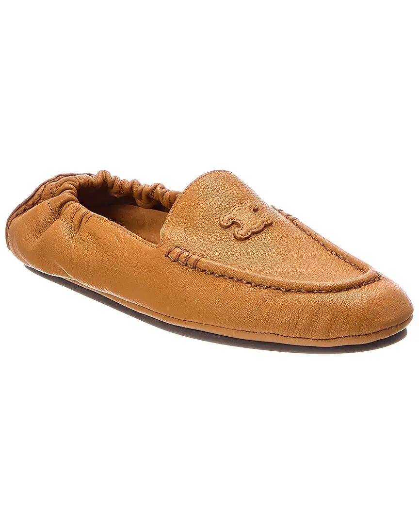 CELINE Logo Leather Loafer