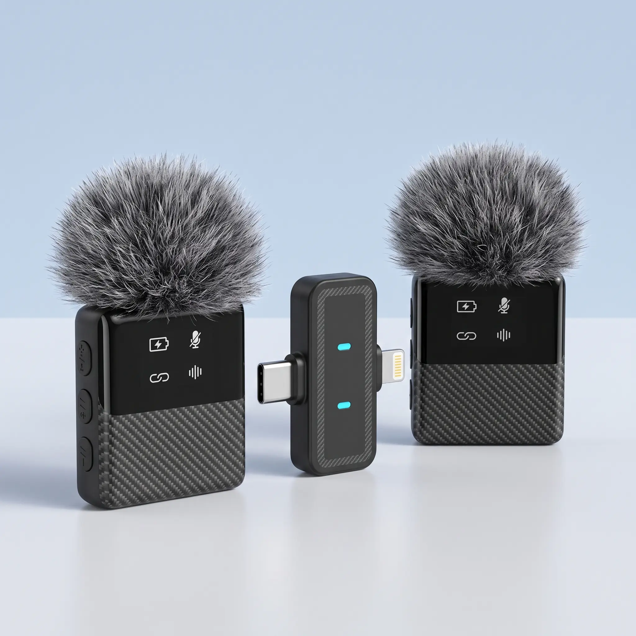 Mini Mic Pro Wireless Magnetic Lavalier Microphone for iPhone, iPad, Android - 2 Pack Lavalier Microphone for Video Recording - iPhone Mic Crystal Clear Recording for Content Creators