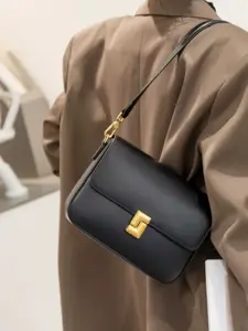 Genuine Leather Tofu Square Bag 2026 New Arrival, Women's Vintage Underarm Bag, Commute Handbag, Luxury Minimalist Shoulder & Crossbody Bag