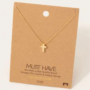 The Manifest Mini Cross Necklace