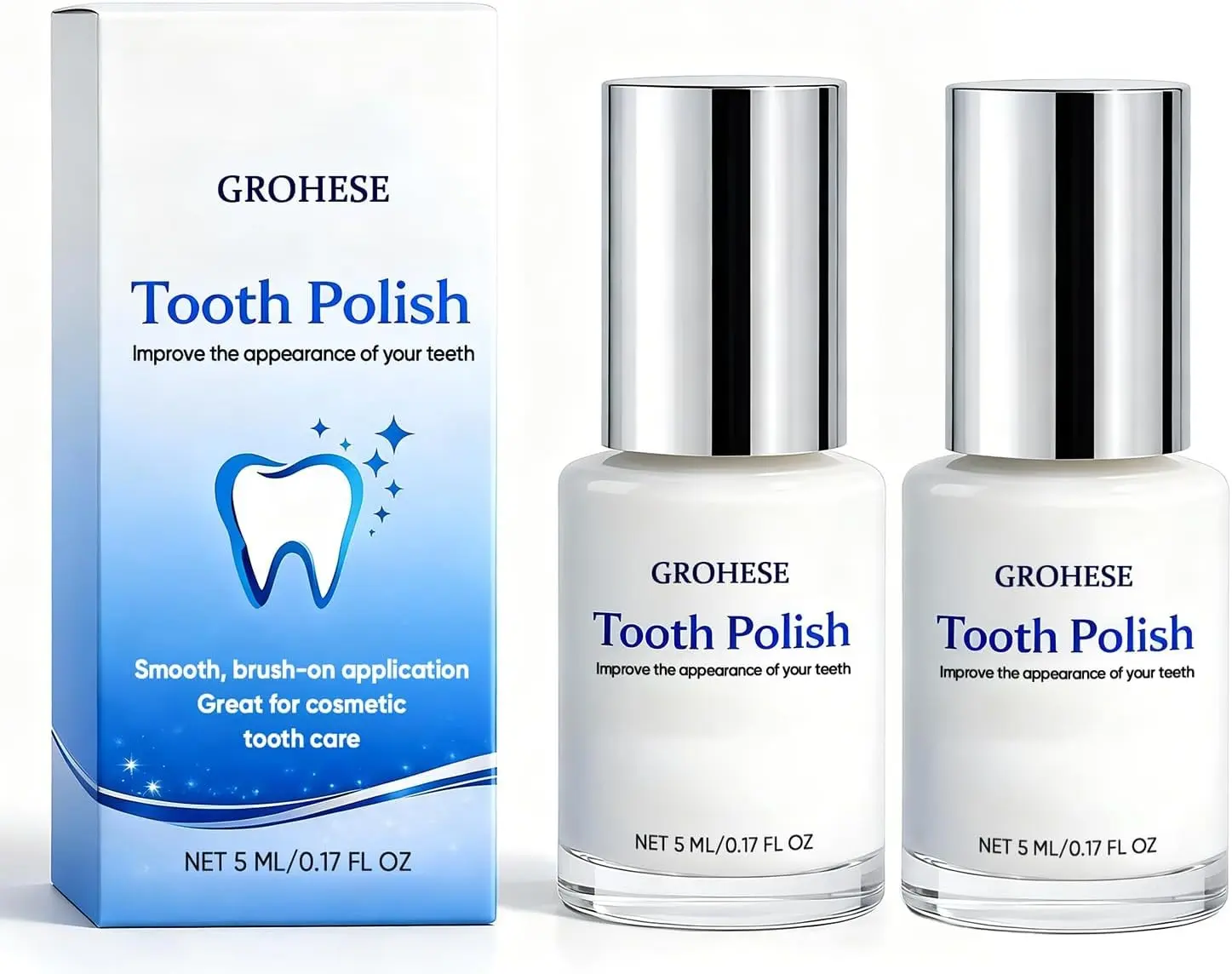 Tooth Polish, Tooth Whitening Paint, White Tooth Polish Paint for Teeth, Gentle & Safe Formula for Confident (2)