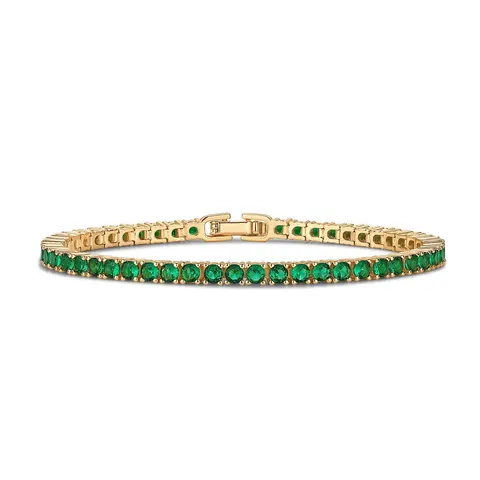 PAVOI 14K Gold Plated Colorful Tennis Bracelets for Women - Trendy Tennis Bracelet with Colored Cubic Zirconia - Hypoallergenic Jewelry Gifts