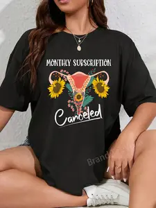 100% Cotton Unisex Monthly Subscription Canceled Funny Hysterectomy Recovery T-Shirt