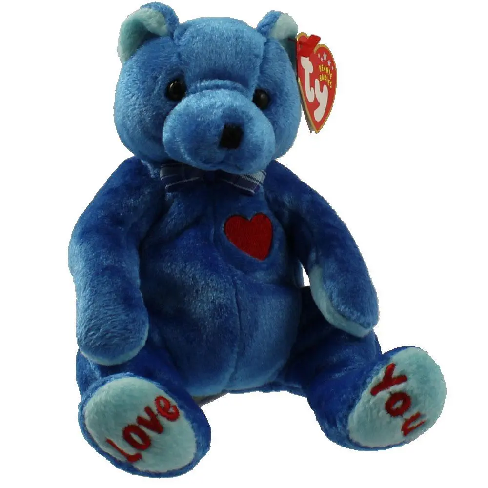 TY Beanie Baby - DAD-e the Bear (Internet Exclusive) (7.5 inch) (2002) - MWMTs