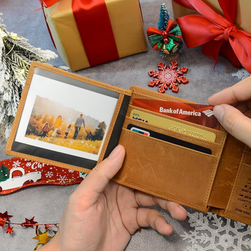 Motherhood-DUJO Engraved Wallet For Son-You Will Never Lose-Leather Wallet-Spring outfit-Men's Wallet--Easter gift to son-boymom-Personalized Tri-Fold Wallet-Wallet-costumes for me,Birthday gift for a boy