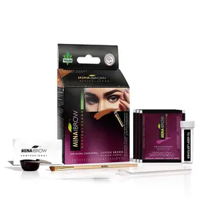 Mina Ibrow Henna Regular Brow Tint Kit - Copper Brown