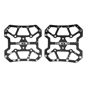 Lightweight Aluminum Alloy Pedal Adapter, Universal Anti-Slip Bike Pedals, No Clamp Wear-Resistant Converter, Easy Installation Cycling Gear