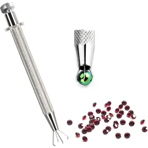Prong Holder Professional Holder Pick-up Tool Stainless Steel 4 Prongs Claw Tweezers Parts Beads Prong Tweezer Catcher Grabber  Making Jeweler