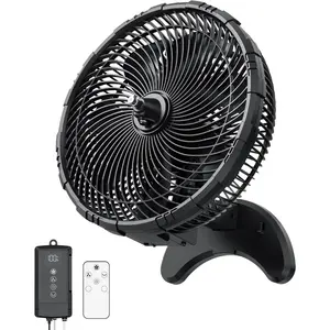 12" Wall Misting Fan with Remote, Built-in Pump No Faucet Needed, 3 Speed & 3 Mist Modes, Black Quiet Wall Fan for Patio, Gazebo, Deck, Porch, Garage