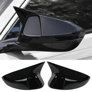 For Honda Accord 10th & 11th Gen 2018-2026 Bull Horn Ox Horn Side Mirror Caps 2Pcs ABS Rearview Mirror Cover Protector