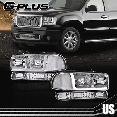 Xtune Full LED Bumper Light For GMC Sierra 99-06 & Yukon 00-06 (Chrome, 1 Pack) - View #9