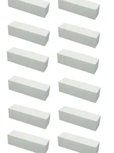 Star Nail 4 Sided Nail Buffer Block Soft White Polar Shine Buffer Pack of 12