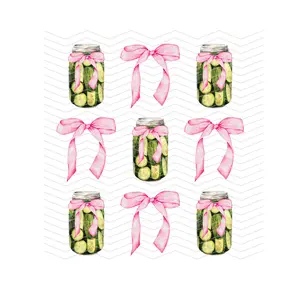 Pickle Lover Coquette Bows READY TO PRESS DTF TRANSFER!