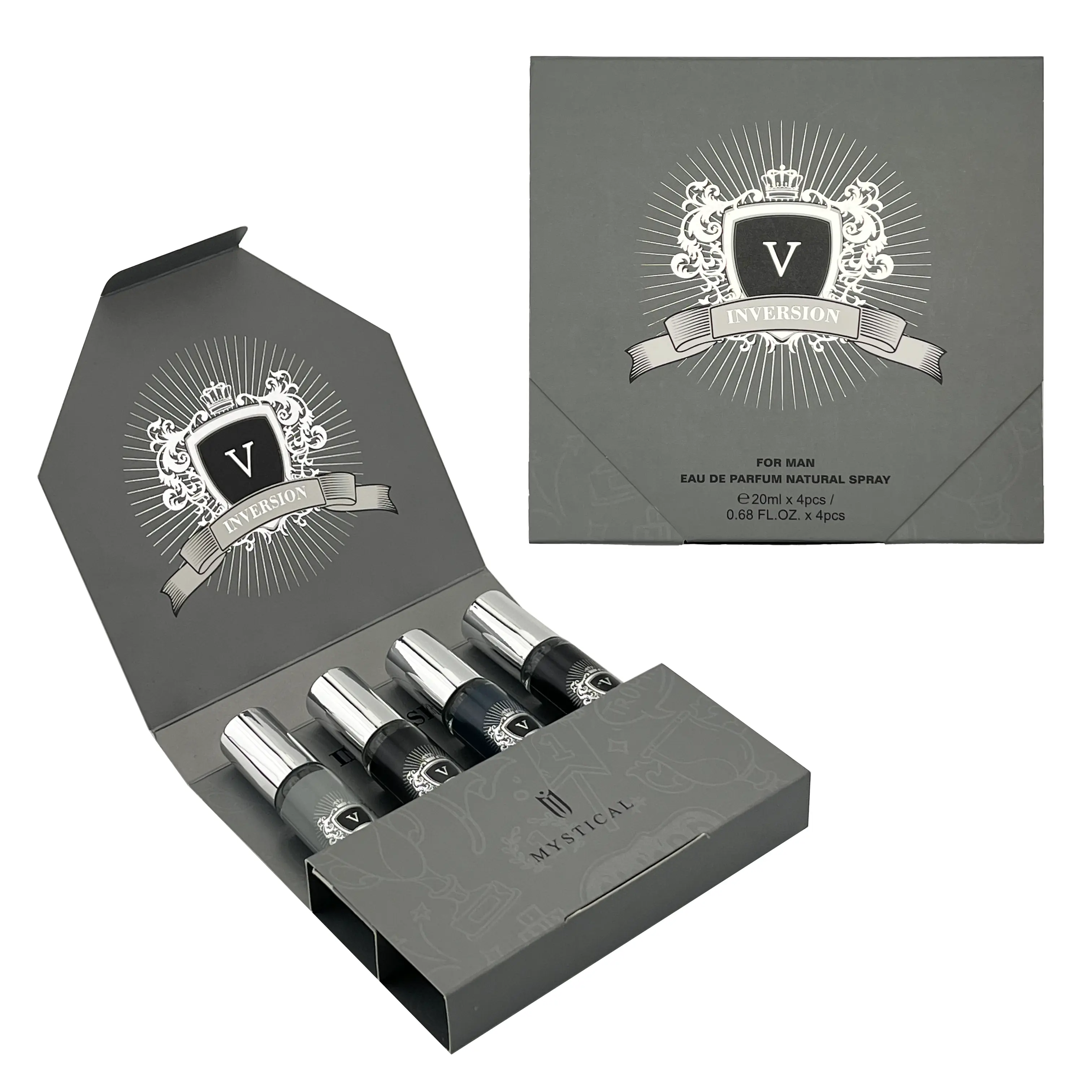 Men's Cologne Fragrance set, mini perfume, Longlasting Portable Spary for Men,Thanksgiving Christmas Valentine's Day gift,0.68FL.OZ.*4pcs