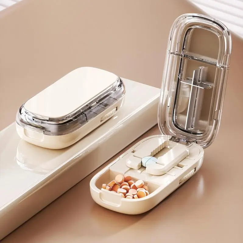 Ultra Precise Pill Cutter Splitter for Small and Tiny Pills with Easy Alignment and Secure Gripping for Perfect Splitting Every Time -RR