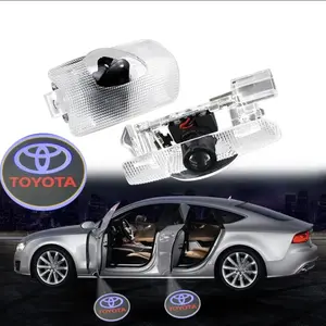 2Pcs HD Toyota Logo LED Door Welcome Lights - Ultra Bright Plug-and-Play Puddle Lamps for Toyota, Led Car Lights, No Drilling Required