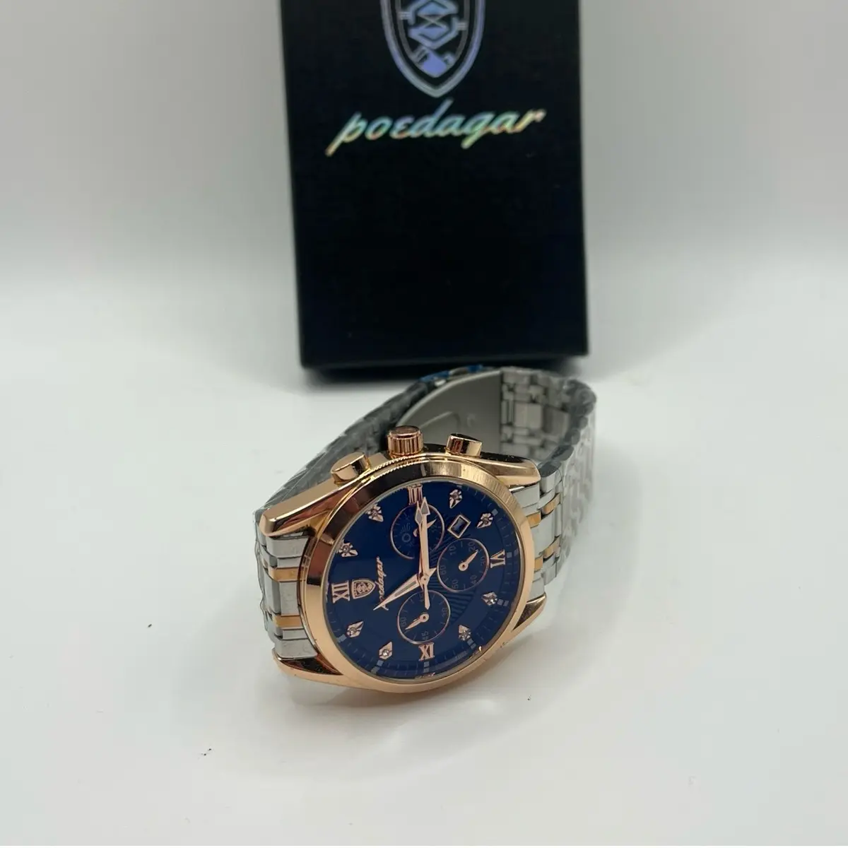 POEDAGAR SWISS MADE WATCH STAINLESS STEEL WATCH