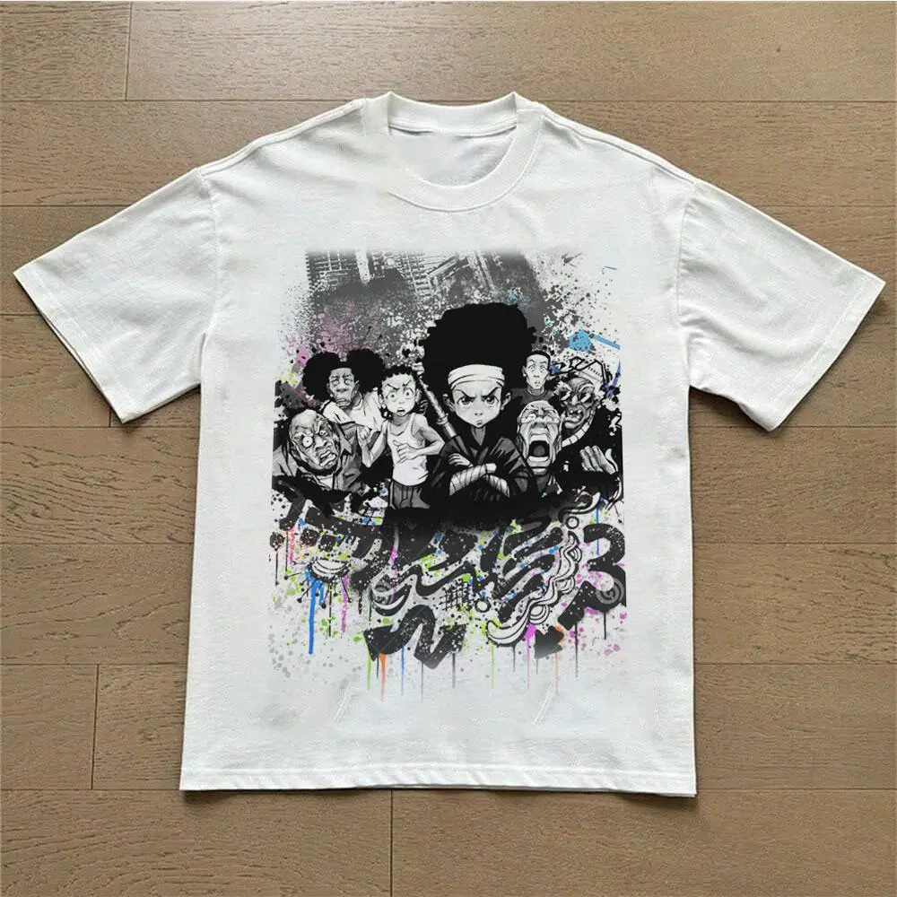 The Boondocks Cartoon Shirt, Hip Hop Culture Graphic T-Shirt, Unisex Streetwear